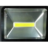 Czarny halogen LED 10 W z płaskim panelem COB i regulowanym uchwytem, widok z przodu i boków