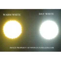 Czarny halogen LED 20W z białym panelem diodowym i regulowanym uchwytem montażowym