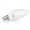 Mleczna żarówka świecowa LED 5W z gwintem E14 marki Whitenergy