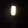 Żarówka LED z trzonkiem GU-4, cylindryczna, srebrna obudowa, żółty chip LED