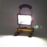 Akumulatorowy halogen LED 30W z dwoma diodami COB i regulowanym stojakiem