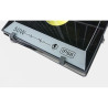czarny halogen LED 50W z frontem szklanym, kablem i oznaczeniem IP66