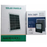 Halogen solarny LED 200W czarny, panel solarny biały, pilot IR biały