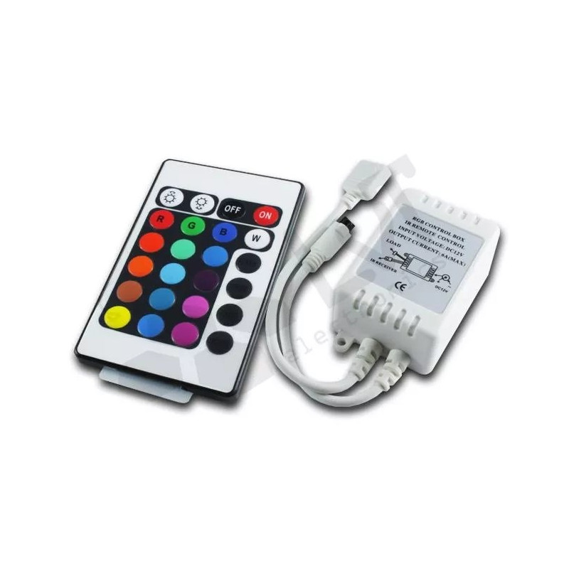 Sterownik taśm LED RGB 12V model 4932 z pilotem na podczerwień