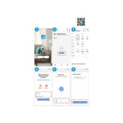 Białe inteligentne gniazdko WiFi z przyciskiem i wejściem typu Schuko