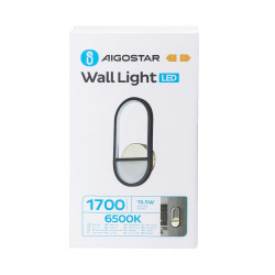 Kinkiet ścienny LED 13,5W barwa zimna 6500K aluminiowy
