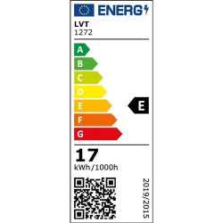 kinkiet LED 17W 4000K czarny 120 cm do wnętrz