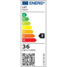 Oprawa LED 36W biała 120cm do montażu sufitowego i ściennego