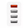 Zasilacz 20W z 4 portami USB-A, biały, Quick Charge 3.0
