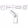 Adapter do łączenia słupów oświetleniowych średnica 60 mm model 9235