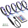 Taśma LED RGB 2m z pilotem i zasilaniem USB 5V do podświetleń