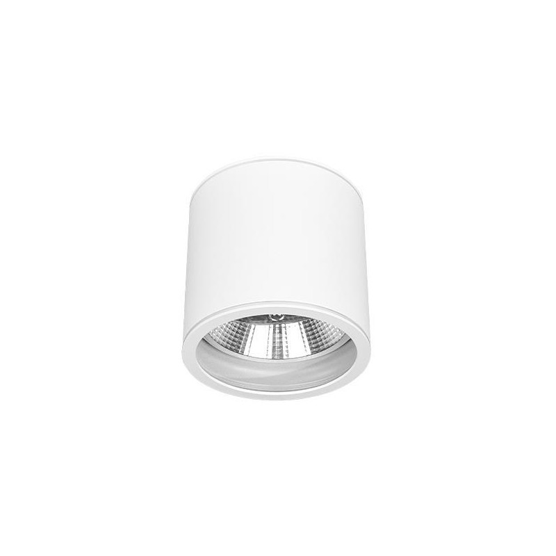 Oprawa natynkowa okrągła do żarówek AR111 GU10 biała IP44 114x118 mm