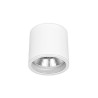Oprawa natynkowa okrągła do żarówek AR111 GU10 biała IP44 114x118 mm