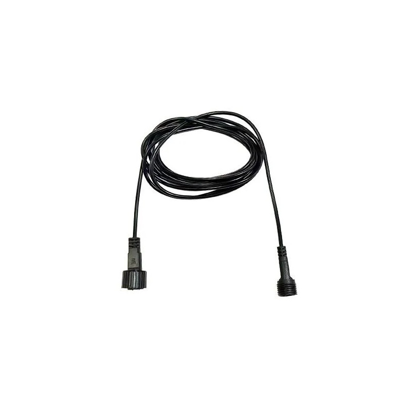 Czarny kabel przedłużający 3 m z dwoma końcówkami systemu Neo