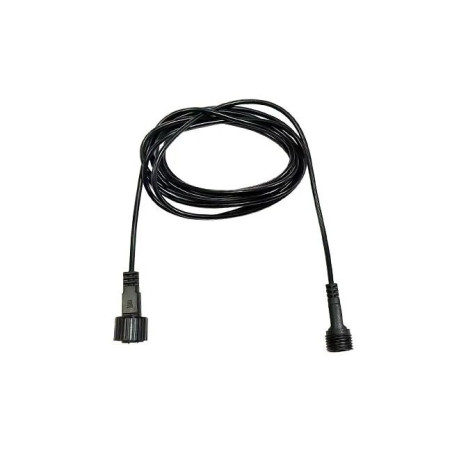 Czarny kabel przedłużacz 5 m z wtyczką i gniazdem Neo, model 0233