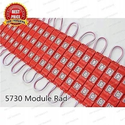 Moduł LED z trzema czerwonymi diodami SMD5730 na białej płytce