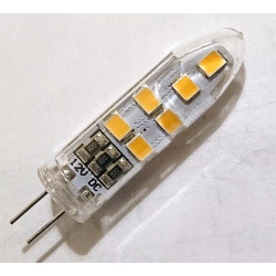 Żarówka LED 3W z trzonkiem G4 w plastikowej przezroczystej obudowie