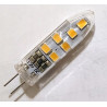 Żarówka LED 3W z trzonkiem G4 w plastikowej przezroczystej obudowie