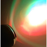 Mini reflektor disco LED RGB z pięcioma diodami świecącymi kolorowo