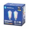 Zestaw 2 żarówek LED E27 ST64 4,9W RGBW 2700K Bluetooth Mesh