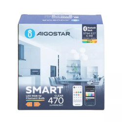 Zestaw 2 żarówek LED E27 ST64 4,9W RGBW 2700K Bluetooth Mesh