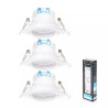 Zestaw 3 paneli LED podtynkowych 5W 6500K 370lm biały IP20