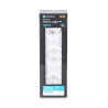 Zestaw 3 paneli LED podtynkowych 5W 6500K 370lm biały IP20
