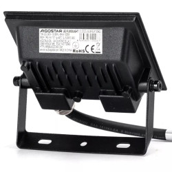 Naświetlacz LED 10W 6500K 900lm czarny IP65 z kablem 22,5cm