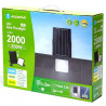 Halogen LED solarny 200W z panelem monokrystalicznym, pilotem i kablem 2m