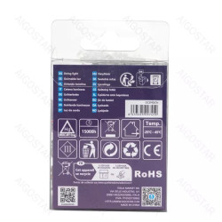 Lampki sznurkowe LED RGBY 5 m 50 diod na 3 baterie AA transparentne