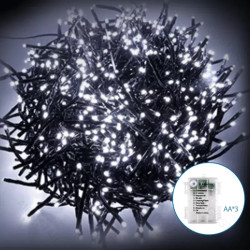 Lampki choinkowe 25 LED 2,5m na 3 baterie AA zimna barwa światła