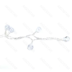 Lampki sznurkowe 25 LED RGBY 2,5 m zasilane 3 bateriami AA IP44
