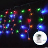 Lampki soplowe LED 200 szt. multikolor na 3 baterie AA, długość 10 m