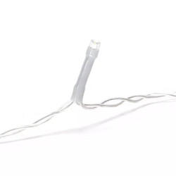 Lampki soplowe 200 LED 10 m zimna barwa przezroczysty przewód IP44