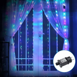 Kurtyna świetlna LED 200 diod RGBY 2x2 m z kablem 3 m IP44