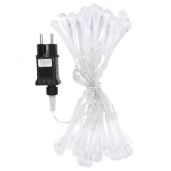 Liniowe lampki LED 50 kropli deszczu multikolor 5m z kablem 3m