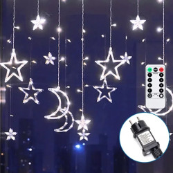 Lampki dekoracyjne LED 120 szt. zimne światło IP44 3m z pilotem