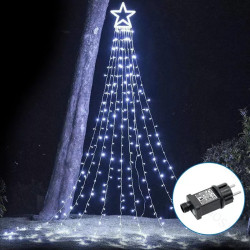 Dekoracyjne lampki LED zimne światło 9 sznurów 3,5m IP44 6W