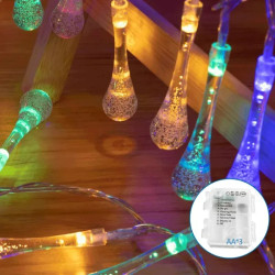 Liniowe lampki LED 100 diod 10m multikolor zasilanie na 3 baterie