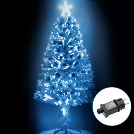 Choinka światłowodowa 165 LED, niebieskie światło, wys. 150 cm, IP44, 6W