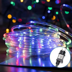 Liniowe lampki LED 5 m RGBY 3,6 W IP44 z zasilaczem, 50 diod