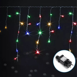 Lampki soplowe LED 300 kolorów RGBY, 15 m, 75 zwisów, IP44