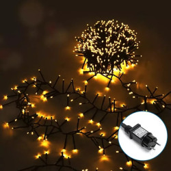 Sznur LED 5 m 200 diod ciepłe światło IP44 z zasilaczem