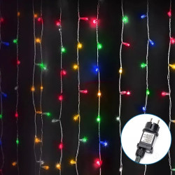 Lampki soplowe LED 300 szt. RGBY 6W, 220-240V, przezroczysty przewód