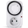Programator czasowy 24h mechaniczny z uziemionym gniazdem 3680W 250V
