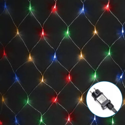 Siatkowe lampki LED 200 RGBY 3x1,5 m do dekoracji wnętrz i otoczenia