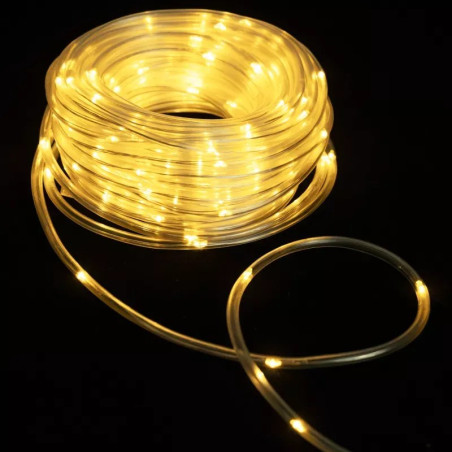 Liniowe lampki sznurkowe LED 10m 100 diod ciepłe światło IP44