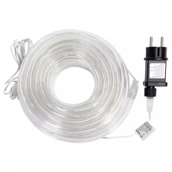 Liniowe lampki sznurkowe LED 10m 100 diod ciepłe światło IP44