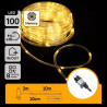 Liniowe lampki sznurkowe LED 10m 100 diod ciepłe światło IP44