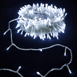Lampki choinkowe LED 150 diod zimne światło 7,5 m na zewnątrz